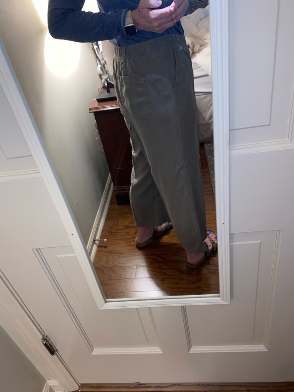 Pure Jill  Olive Relaxed Fit Elastic Waist Pants